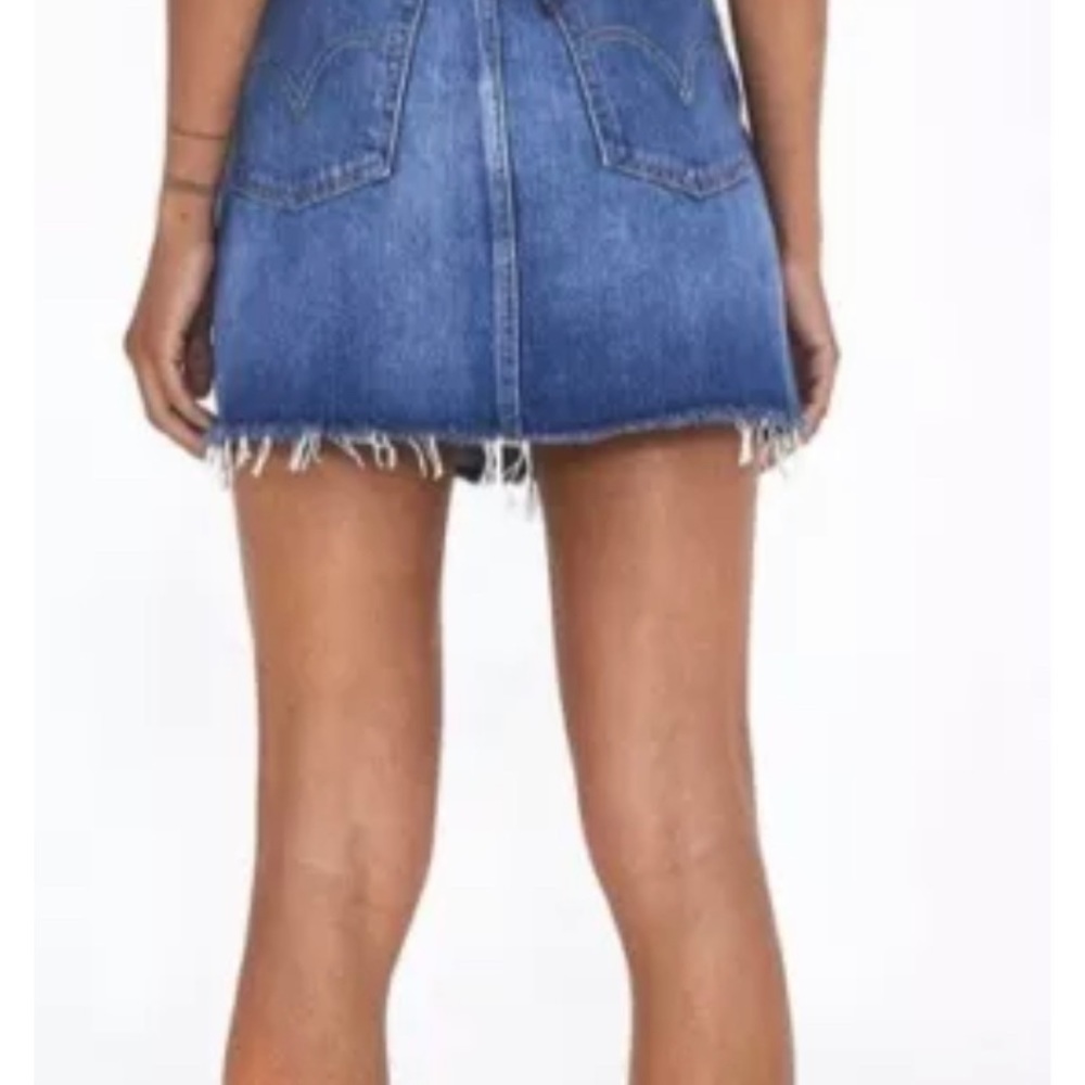 New Levis Skirt 26 Levi’s Denim Jeans NWT Classic Frayed Vintage “Deconstructed”